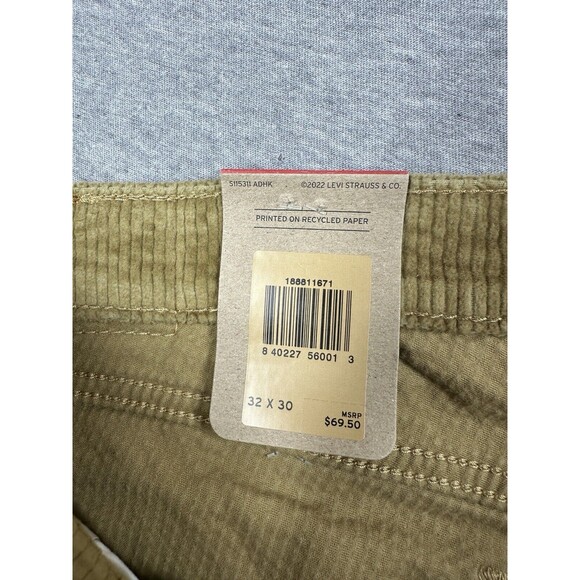 LEVIS 711 SKINNY Women’s JEANS 32x30 Brown CORDUROY NWT - Picture 3 of 8